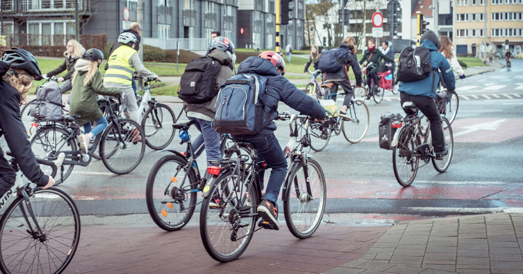 fiets naar school